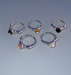 NEW BLOOD RING - SMOKEY SILVER.