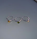 NEW BLOOD RING - PERIDOT SILVER.