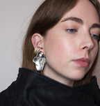 CLAM EARRINGS SILVER.