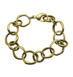 NO STRINGS BRACELET- BRASS.