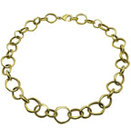 NO STRINGS NECKLACE - BRASS.