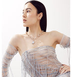 NO STRINGS NECKLACE - SILVER.