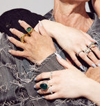 CLAN RING SILVER CITRINE.