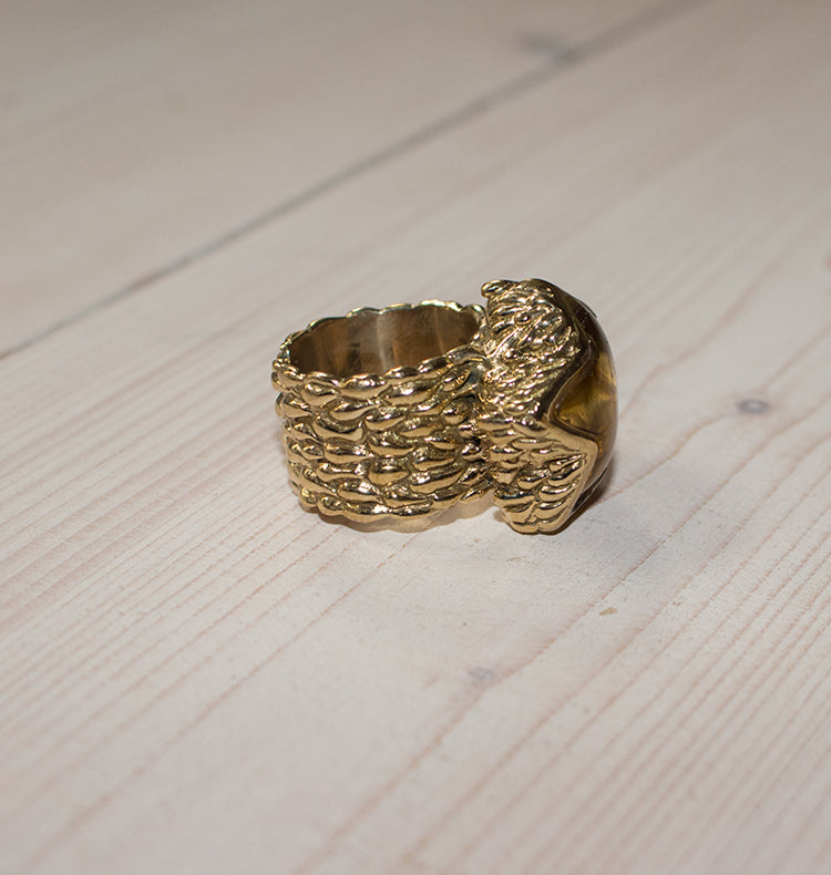 URSA RING BRASS CITRINE.