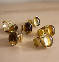 Load image into Gallery viewer, SHOT RING -BRASS CITRINE.