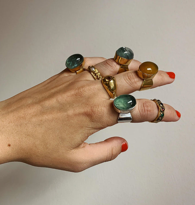 SHOT RING - BIRDIE NAM NAM SILVER.