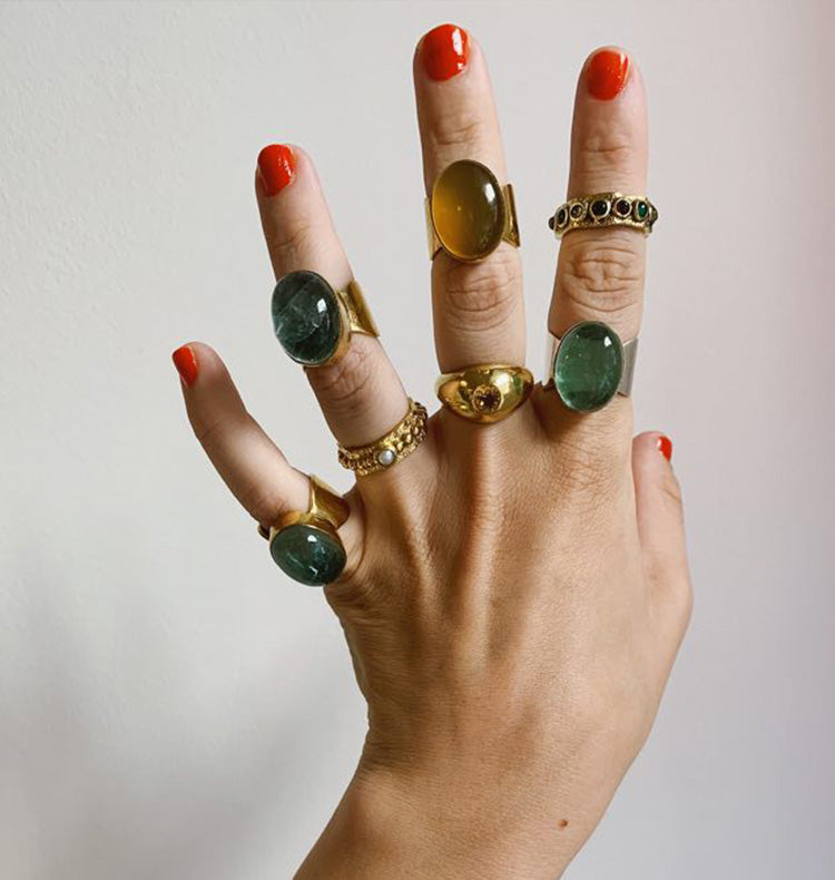 SHOT RING - BIRDIE NAM NAM BRASS.