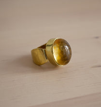 Load image into Gallery viewer, SHOT RING -BRASS CITRINE.