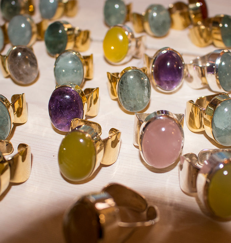 SHOT RING - PINKY WINKY BRASS.