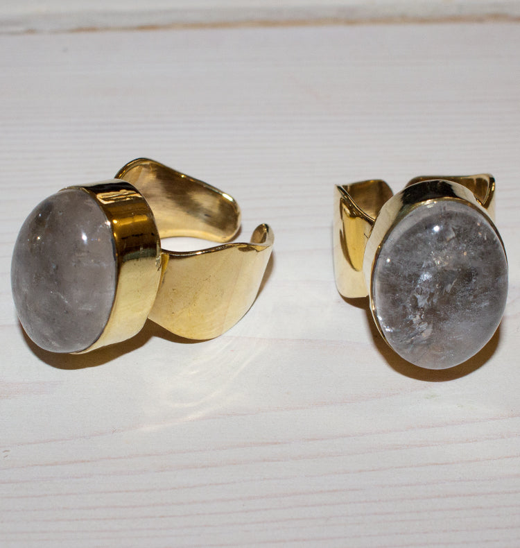 SHOT RING - SKINNY BRASS.