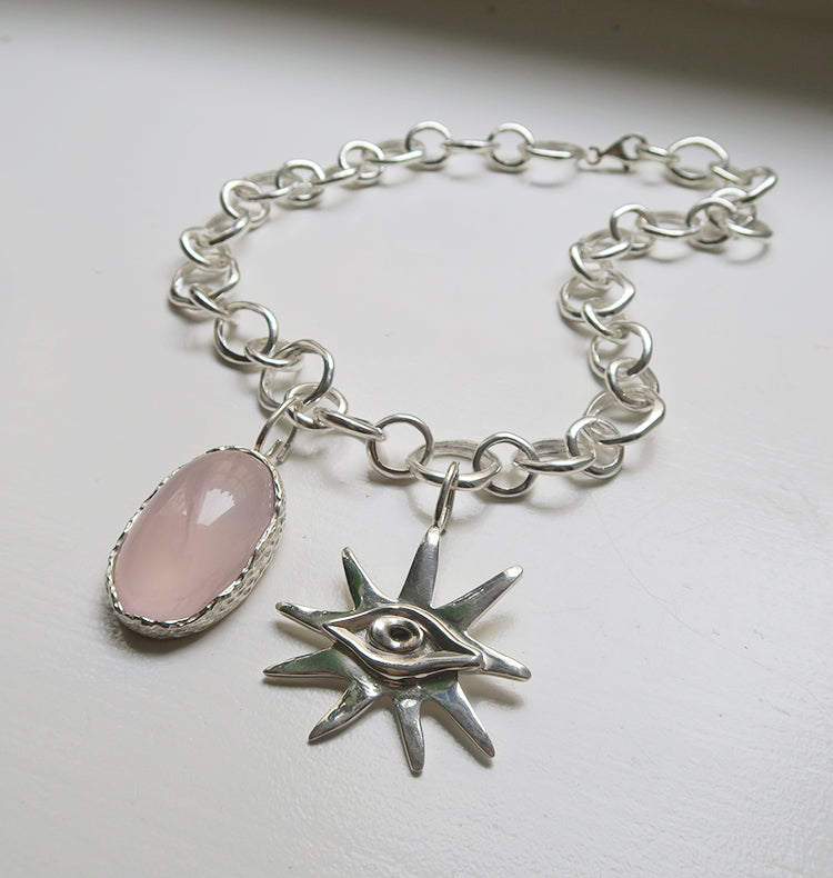 KARMA CHARM - PINK SILVER.