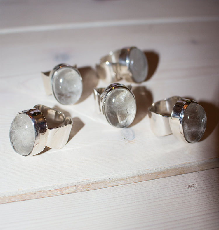 SHOT RING - SKINNY SILVER.