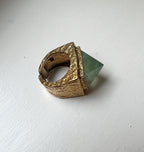 PROVE A POINT RING FLUORITE BRASS.