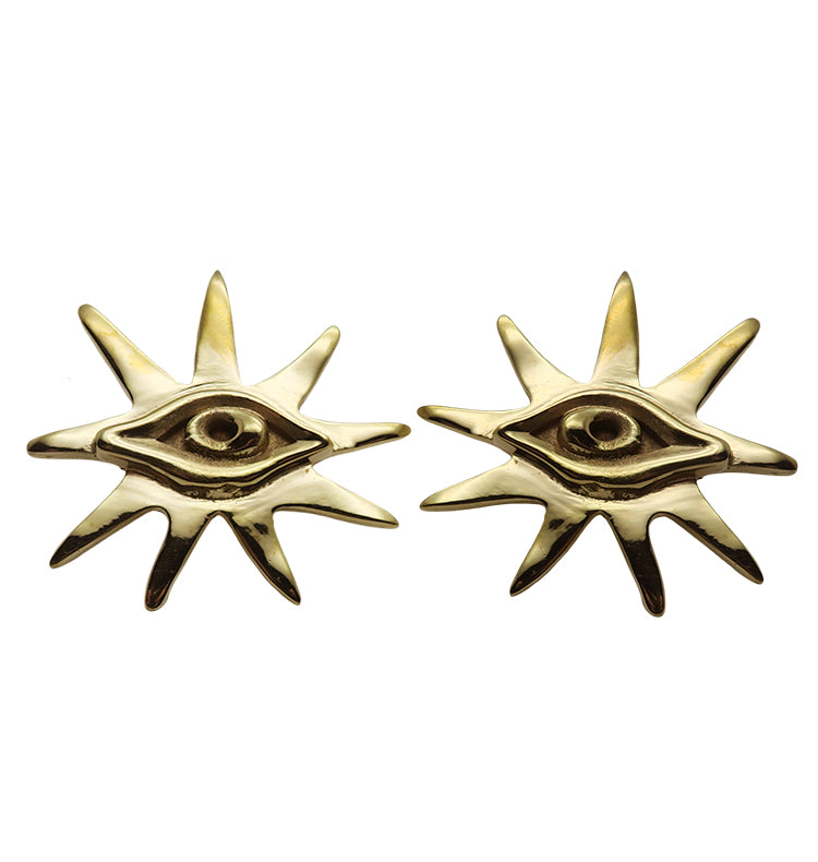 VIEW EARRINGS - BRASS.