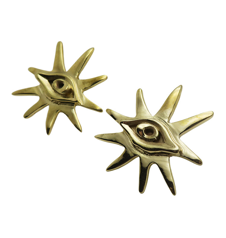 VIEW EARRINGS - BRASS.
