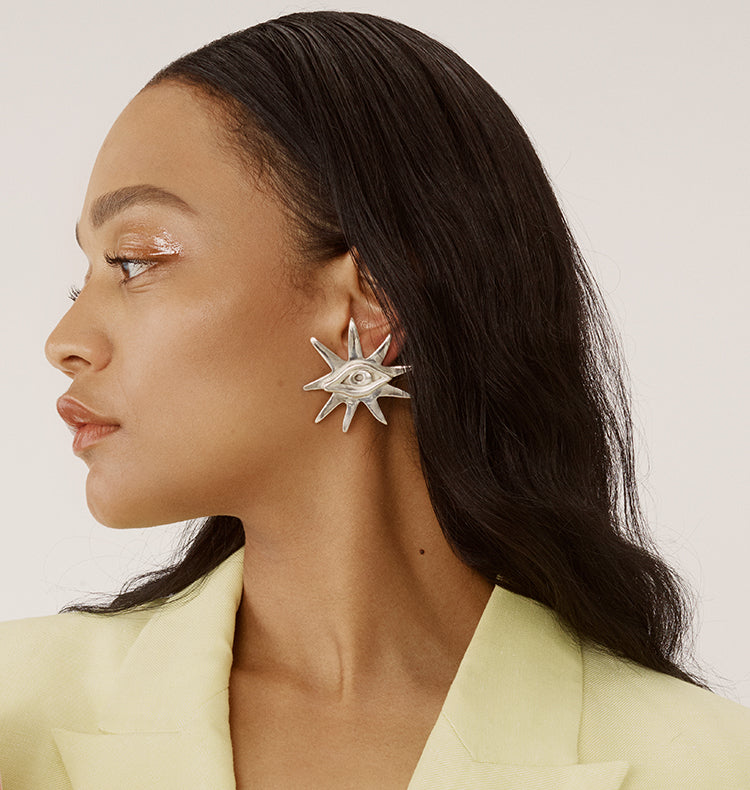 VIEW EARRINGS - SILVER.