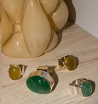 SHOT RING - SNAKE BITE BRASS.